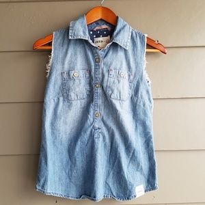 NWOT Women's FEED for Target Denim Vest Size XS